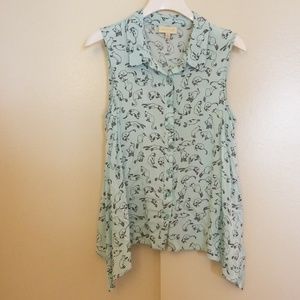 😻 Sleeveless Buttondown with Kitties!